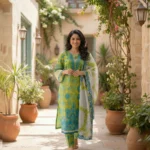 Premium Embroidered Cotton Unstitched Three-Piece Set( Charizma) - Image 4