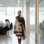 COCO Print Trendy Digital Cotton Set -Unstiched - Image 4