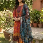 Premium MORJA Unstiched Embrodered Collection -4001 - Image 4