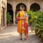 Rangoli 2544-Premium Unstitched Soft Cotton Three Piece