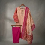 Guljee D1000- Premium Full Body Embroidered Cotton Three Piece(Unstiched) - Image 2