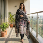 AFROZEH854 -Luxury Embrodery Cotton Three Piece (Unstiched) - Image 3